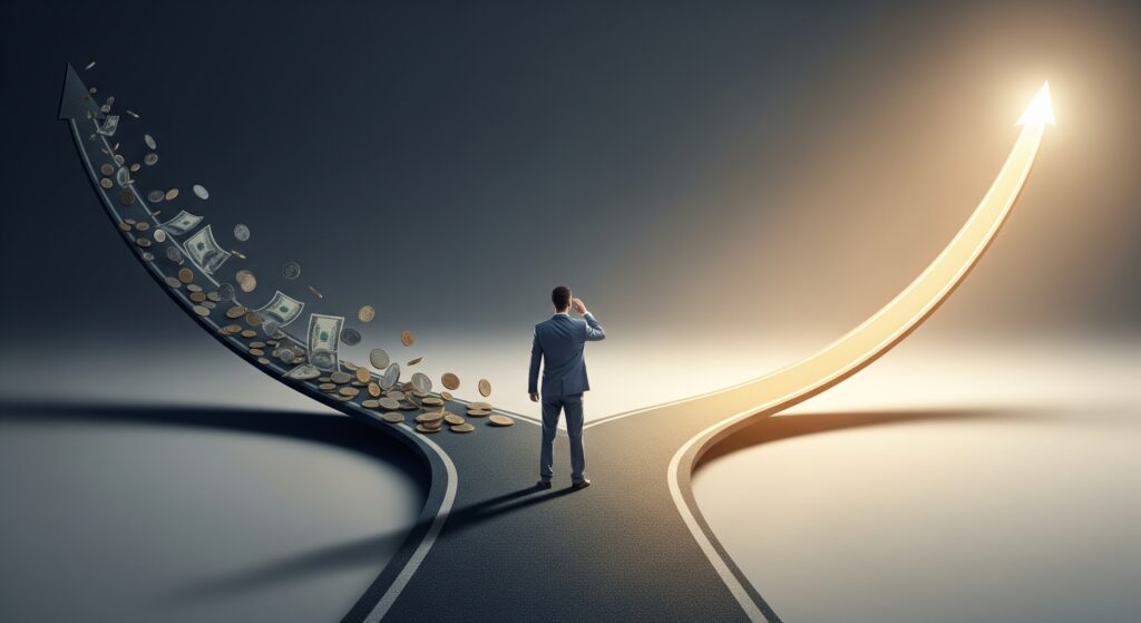 A business owner choosing between MCA daily withdrawal stress and the growth potential of a working capital loan.
